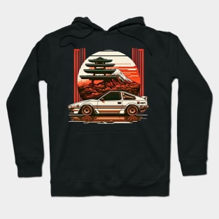 80s Japan Retro Drift Car Hoodie